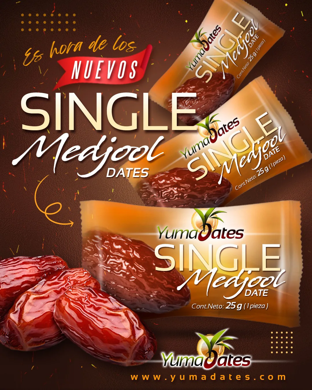 Yuma Dates Single Medjool campaign artwork